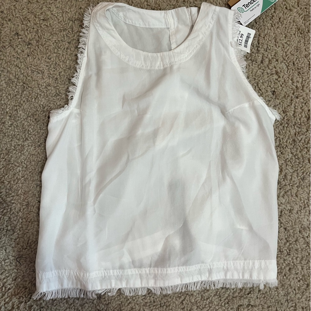 White tank top blouse- medium